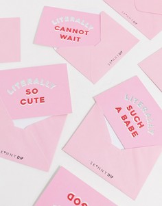 Набор открыток Skinnydip-Розовый