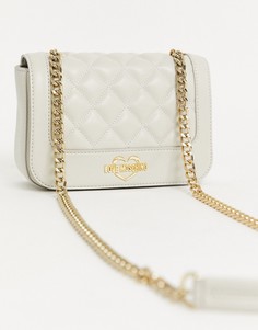 Сумка на плечо цвета слоновой кости Love Moschino-Кремовый