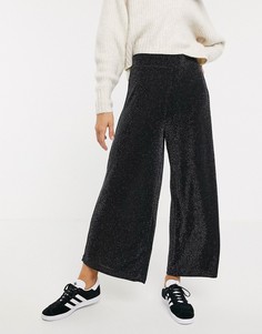 Брюки с эффектом металлик Monki-Серебряный