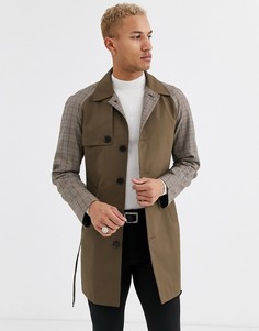 Премиум-тренч в стиле oversize от Devils Advocate-Коричневый