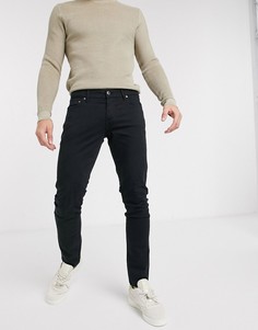 Черные джинсы слим Jack & Jones-Черный