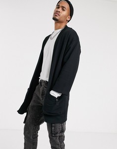 Черный oversize-кардиган ASOS DESIGN