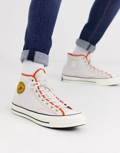Беловатые кеды Converse Chuck 70 Archival Terry-Бежевый