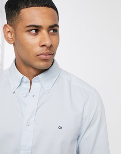 Рубашка с длинными рукавами и логотипом Calvin Klein-Синий