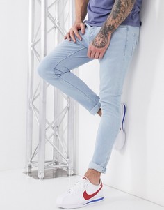 Светлые джинсы скинни River Island-Синий