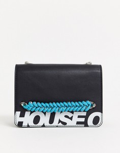 Кожаная сумка через плечо House Of Holland-Черный