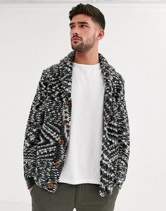 Серый кардиган из плотного материала ASOS DESIGN