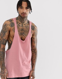 Розовая майка-борцовка ASOS DESIGN-Розовый