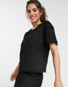 Топ с кисточками In Wear-Черный