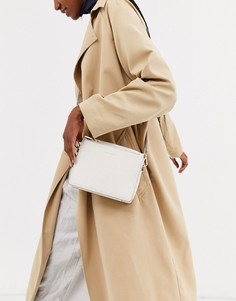 Белая сумка через плечо из натуральной кожи Paul Costelloe-Белый