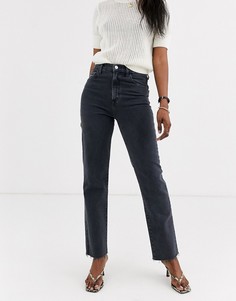 Джинсы прямого кроя с завышенной талией J Brand - Jules-Черный
