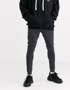 Темно-серые супероблегающие джоггеры ASOS DESIGN-Серый