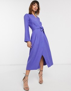 Платье со складками на рукавах Closet-Фиолетовый