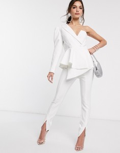 Брюки слим ASOS DESIGN-Белый