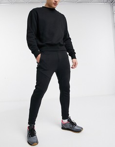 Черные джоггеры узкого кроя Bershka-Черный