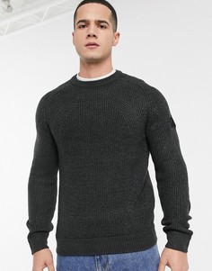 Темно-серый джемпер с круглым вырезом Burton Menswear