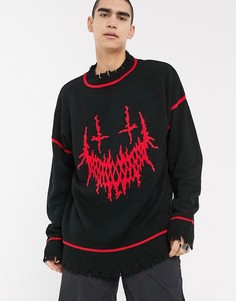 Oversize-джемпер Jaded-Черный