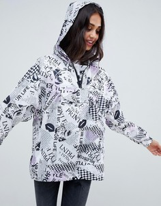 Куртка с монохромным принтом в стиле поп-арт ASOS DESIGN-Мульти