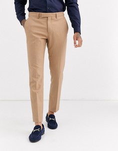 Бежевые брюки скинни River Island-Коричневый