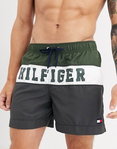 Шорты для плавания с логотипом Tommy Hilfiger-Черный
