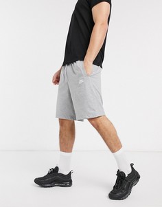 Серые трикотажные шорты Nike 804419-063-Серый