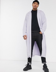 Свободная легкая куртка из трикотажа лавандового цвета ASOS DESIGN-Фиолетовый