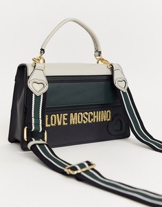 Сумка на плечо с логотипом Love Moschino-Мульти