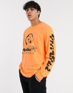 Оранжевый свитшот Weekday