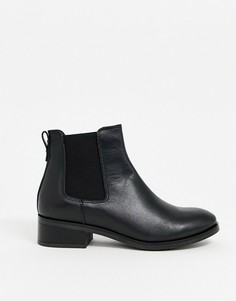 Черные кожаные ботильоны на плоской подошве ALDO-Черный