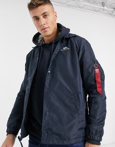 Двухцветная нейлоновая спортивная куртка Alpha Industries-Синий