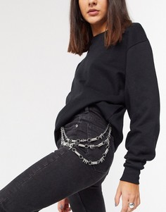 Ремень-цепочка для джинсов SVNX-Серебряный