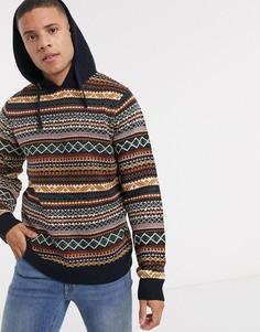 Трикотажный джемпер с узором Burton Menswear-Красный