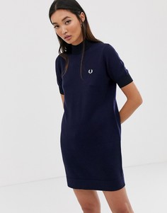 Платье с круглым вырезом Fred Perry-Черный