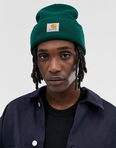 Темно-зеленая акриловая шапка Carhartt WIP - Watch-Зеленый