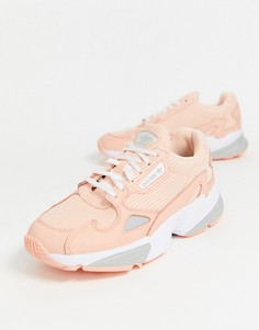 Розовые вельветовые кроссовки adidas Originals Falcon-Розовый