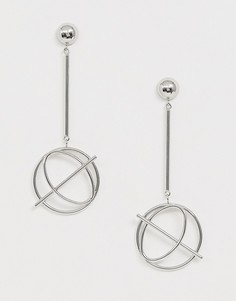 Серьги-подвески Wanderlust & Co Infusion Silver-Серебряный