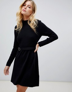 Платье с ремнем Free People French Girl-Черный