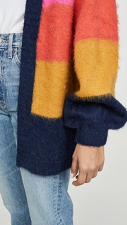 Scotch & Soda/Maison Scotch Brushed Colorful Striped Cardigan