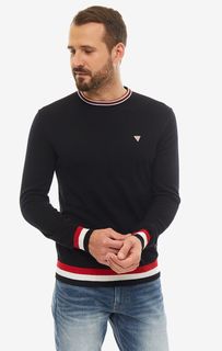 Джемпер мужской Guess M93R22-Z2EO0-JBLK черный/белый/красный S