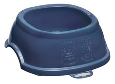 Одинарная миска для собак Stefanplast, ПВХ, синий, 3 л