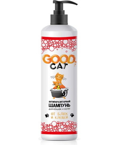 Антипаразитный шампунь для кошек и котят GOOD CAT, от блох и клещей, 250мл