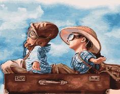 Картина по номерам Paintboy "Счастливое детство", 40x50 см