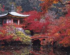 Картина по номерам Paintboy "Осень в Японии", 40x50 см