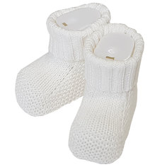 Пинетки вязаные Папитто Экрю 73-7021, р. 20