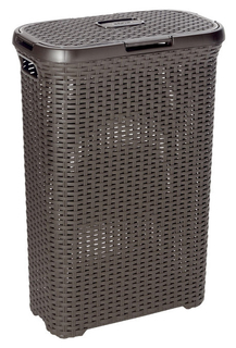 Корзина для белья с крышкой Econova Rattan Style