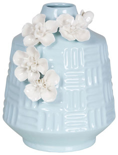 Ваза Home Philosophy 246197 Голубой, белый