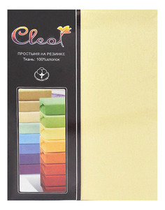 Простыня Cleo addison 200 х 200 см светло-желтый