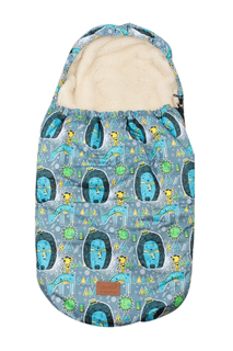 Конверт меховой универсальный AmaroBaby LITTLE TRAVELER 105х45 ЕЖИКИ