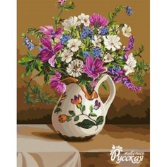 Рисование по номерам на холсте. Кувшин с цветами Фабрика Творчества