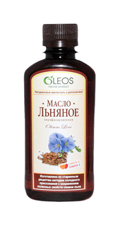 Масло льняное пищевое нерафинированное 350 мл No Brand